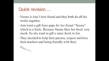 Class 1, Moral Science, Chapter 6 Come, Dear Friends Part 2 by Anshika Michael