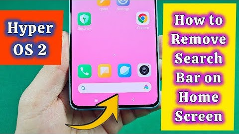 How to remove search bar on home screen Xiaomi Redmi Note 13 Pro phone Hyper OS 2 