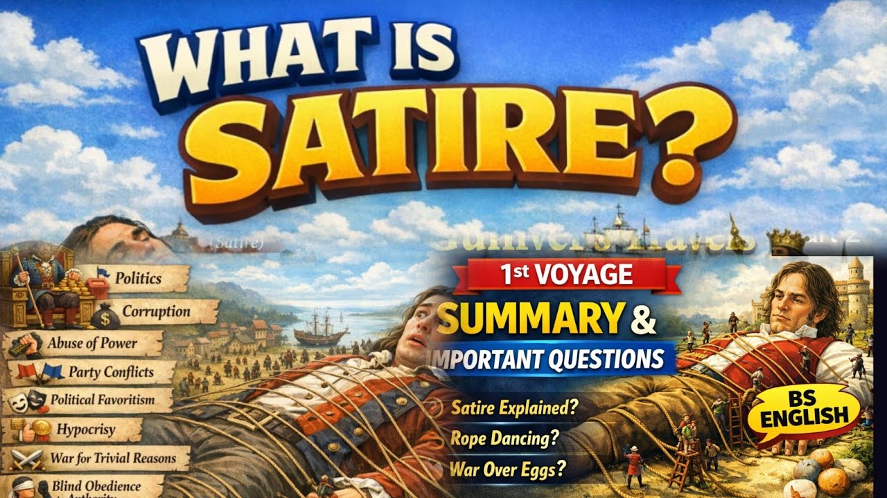 Satire in Gulliver’s Travels First Voyage | BS English Literature