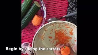 Carrots and cucumber salad