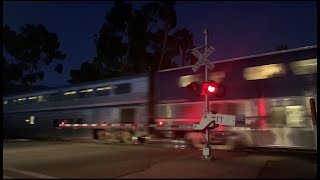 Amtrak CDTX 2112 #777 Pacific Surfliner, Linden Ave. Railroad Crossing Carpinteria, CA