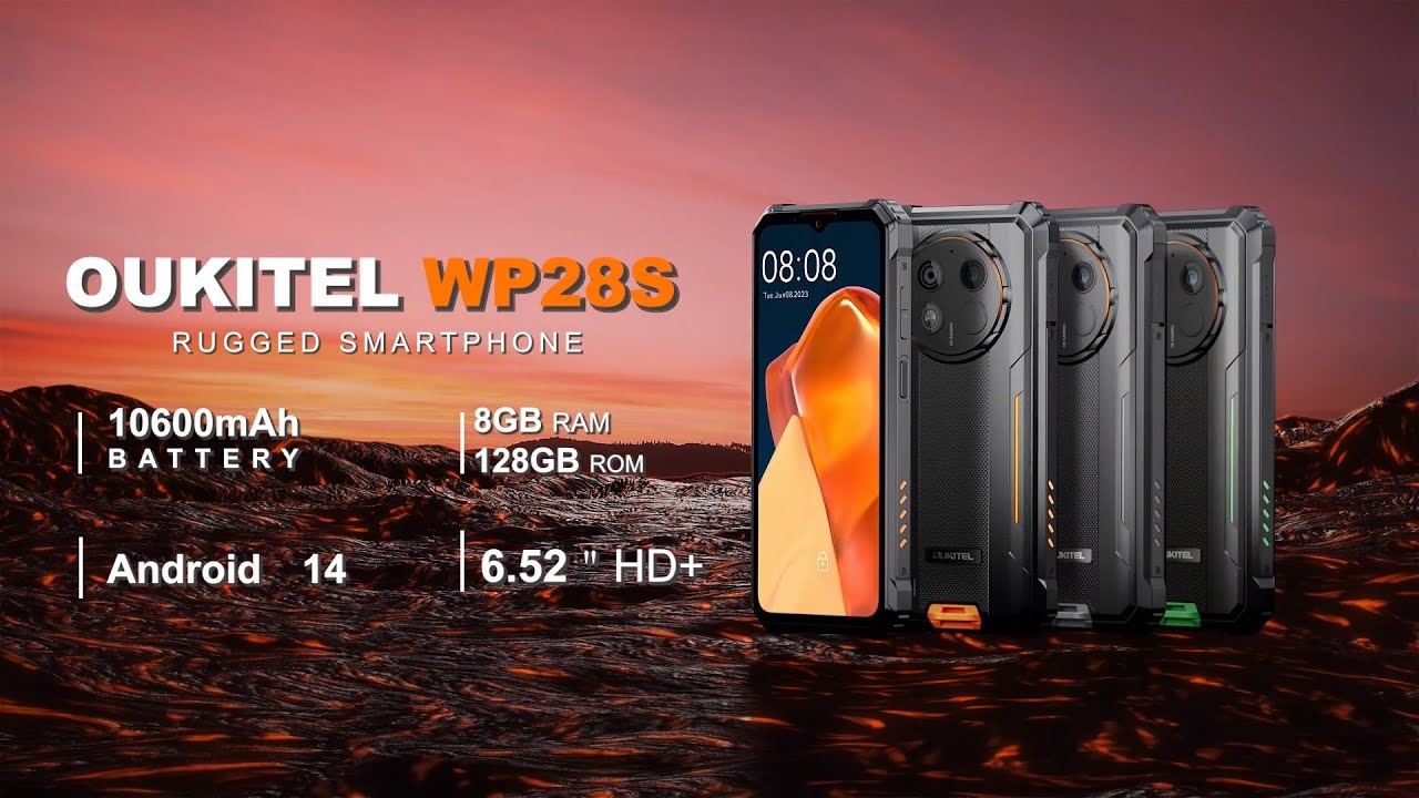 香港倉庫] Oukitel WP28 S IP68/IP69K 頑丈な携帯電話、4GB+128GB