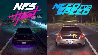 NFS Heat vs NFS 2015 Comparison - MITSUBISHI LANCER EVO IX PS4