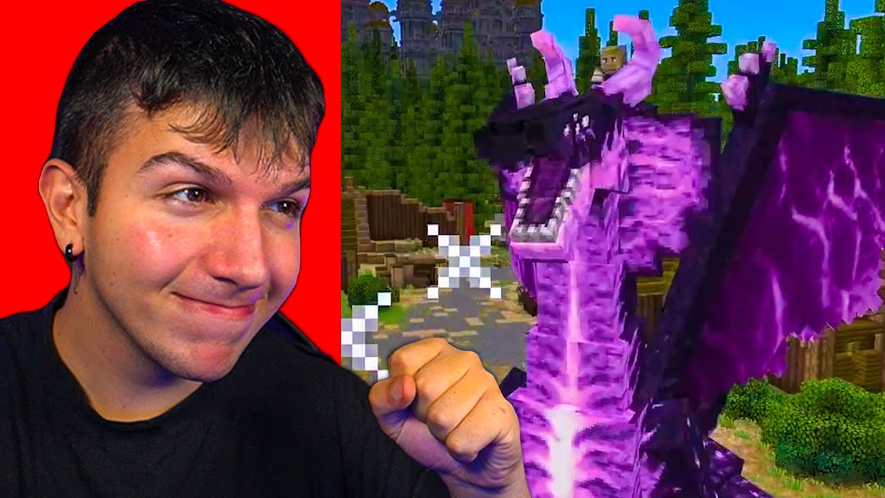 MINECRAFT ΑΛΛΑ ΠΟΛΕΜΑΩ ΘΡΥΛΙΚΟΥΣ ΔΡΑΚΟΥΣ!