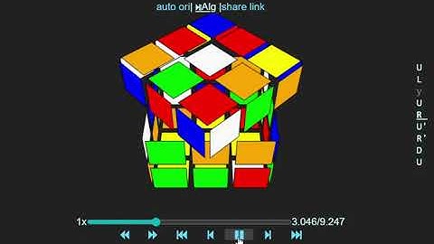 Virtual cube solved in 9.24 seconds!
