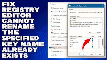 How To Fix Registry Editor Cannot Rename The Specified Key Name Already Exists [Solution]