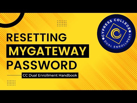 Resetting your Password