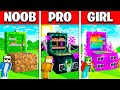 NOOB vs PRO vs GIRL FRIEND Minecraft CHEST House Battle! (Build Challenge)