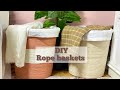 DIY rope baskets |اصنعي بنفسك باسكيت من حبل المكرمية