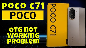 How to Fix Otg not working problem POCO C71 Easy Guide