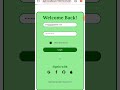 Login Page with HTML and CSS #youtubeshorts #login_form #programming