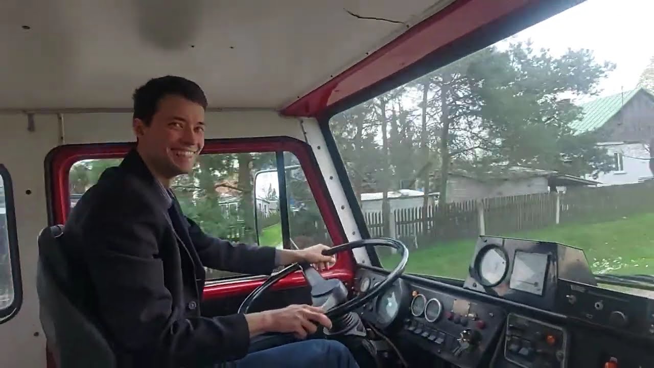 🔥 Ryk silnika SW 680 | Przejażdżka strażackim Jelczem 004 (325) z 1991 roku.