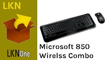 Unboxing of Microsoft Desktop 850 - Wireless Keyboard & Mouse Combo