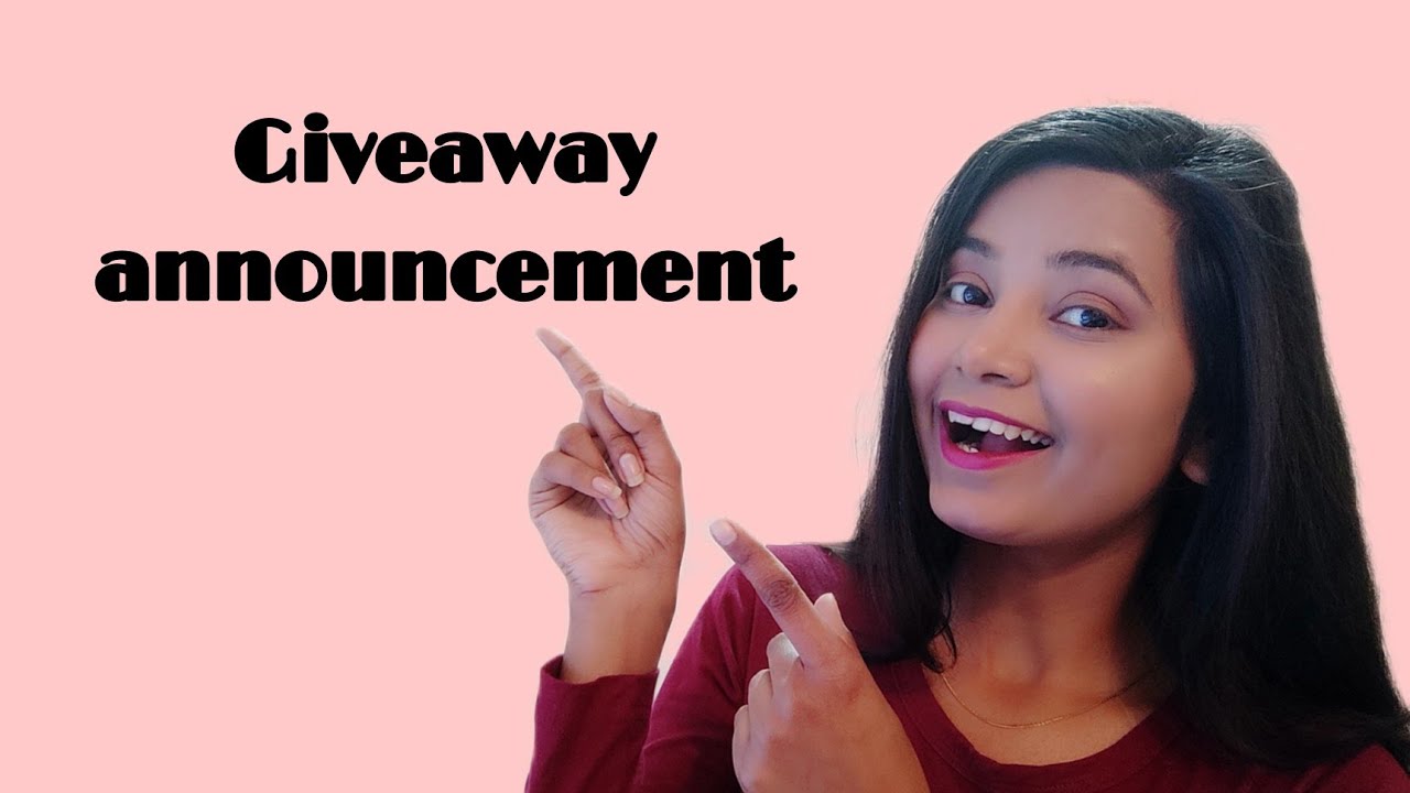 Giveaway announcement | Rules ||naina beauty tips & product review