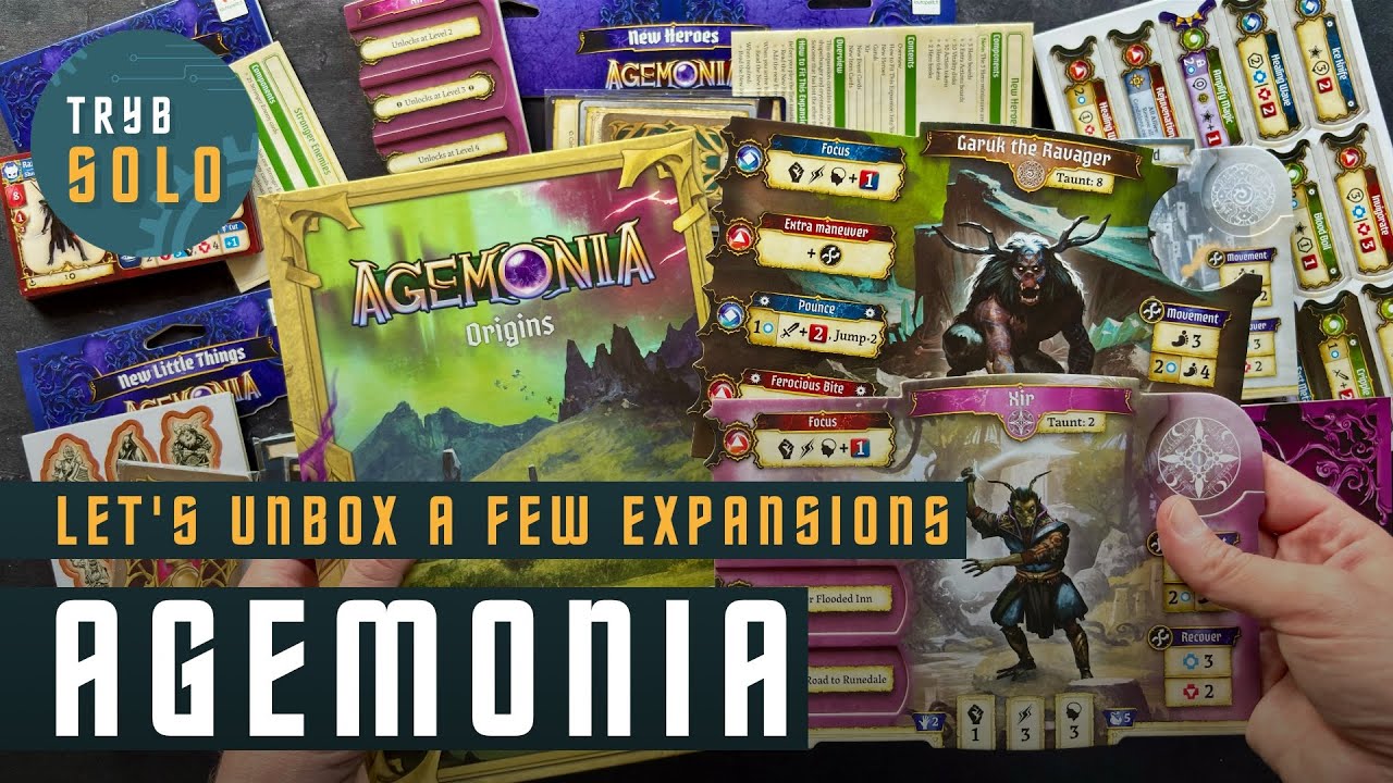 🇬🇧 Agemonia | mini expansions unboxing