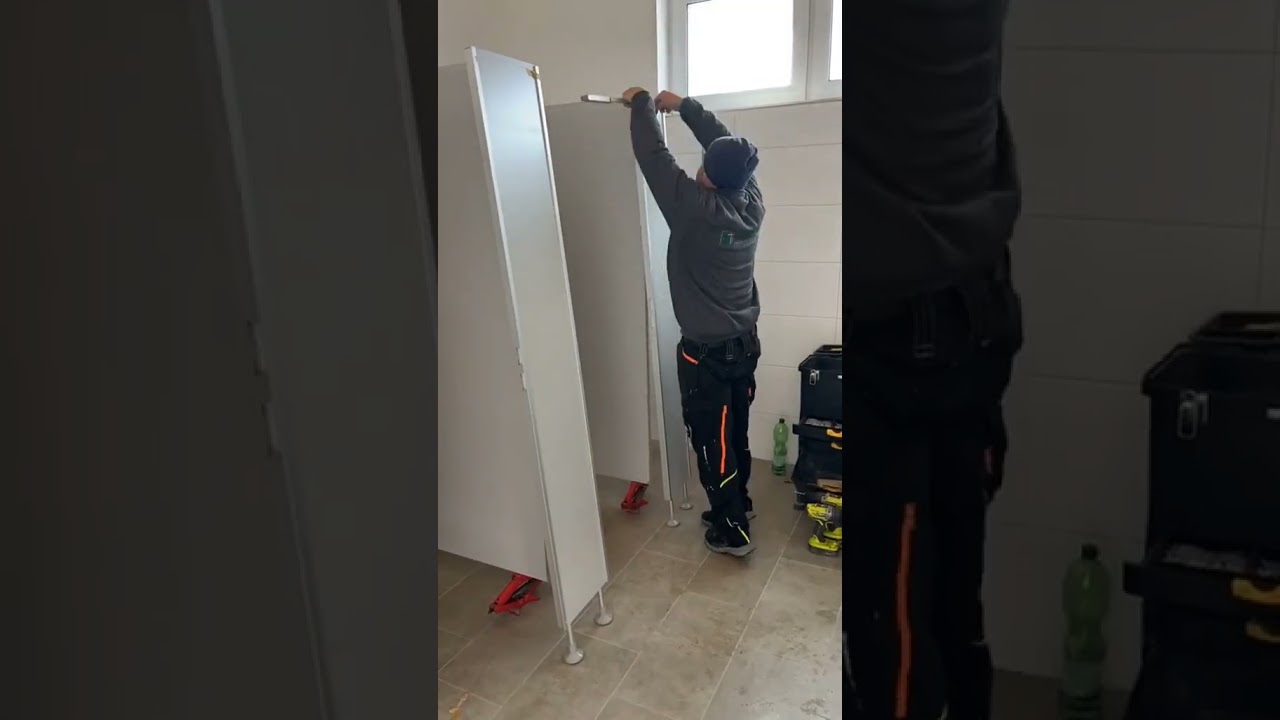 Montage von WC Trennwänden - so geht es richtig
