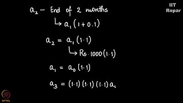 Compound Interest as a recurrence relation