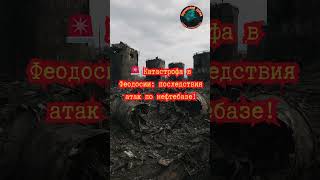 🚨 Катастрофа в Феодосии последствия атак по нефтебазе! #Феодосия #Крым #НовостиУкраины #Нефтебаза