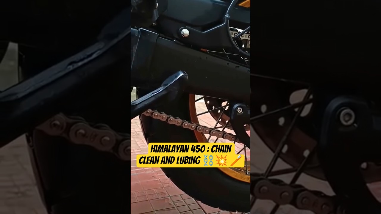 🔧Himalayan 450 chain clean and Lubing ⚔️ 