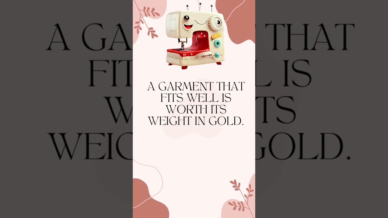 Sewing Quote - Fashion Quotes - Motivational Quotes - 