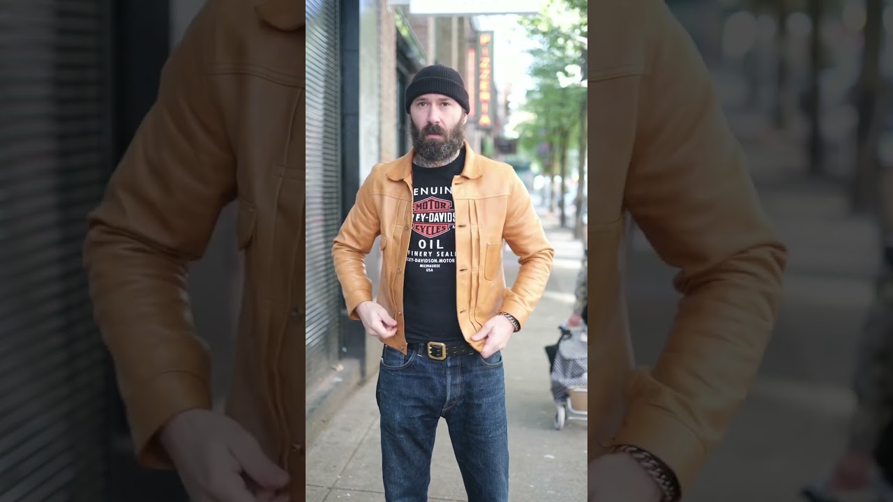 This weeks best selling Leather jacket at The Shop - YouTube