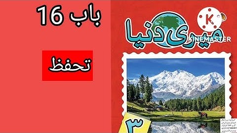 Meri Duniya 3 Unit 16 || Class 3 Meri duniya chapter 16 Protection تحفظ