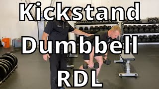 How to Perform a Kickstand Dumbbell Romanian Deadlift