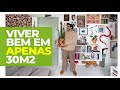 30M2 COM IDEIAS SIMPLES E GENIAIS -  MINI APARTAMENTO PEQUENO - KITNET CHEIA DE ARTE E BOAS SOLUÇÕES