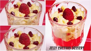 Jelly Custard Dessert Recipe - Custard Recipe -dessert  jelly custerd  - Easy Dessert Recipe at Home