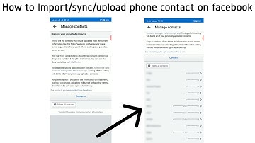 How to import/sync/upload phone contact on facebook.