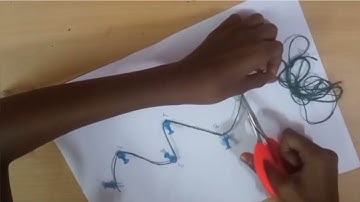 Science experiments of 6th grade: How to measure a curved line | school project| DeenuYogi MS