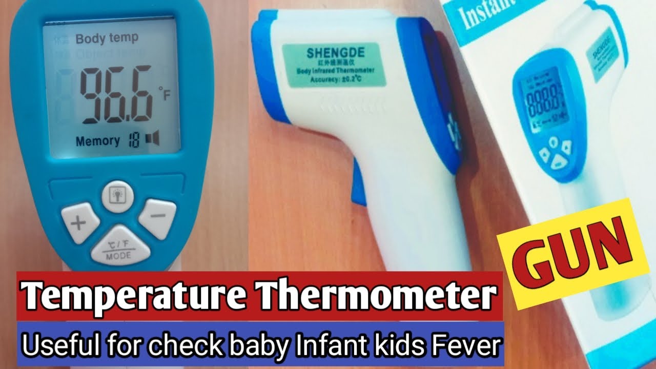 How to Use Temperature Gun, Infrared Digital Thermometer for Fever