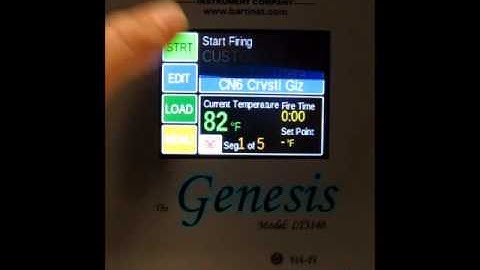 Bartlett Genesis/Genesis Mini | Start A Firing