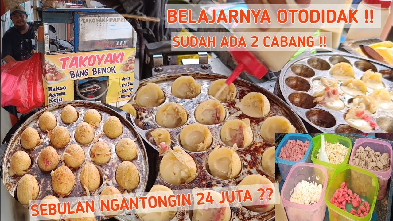 TAKOYAKI JEPANG STREET FOOD DI DEPOK !! CUMA 1000AN JUALANNYA LARIS BANGET!! BEGINI CARA BUATNYA !!