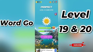Word Go Level 19 and 20 Answers 🧩 | Tips & Solutions | Word Link Puzzle | Go Answer