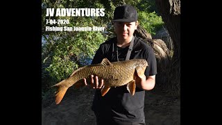 Carp Fishing San Joaquin River 7-04-2020