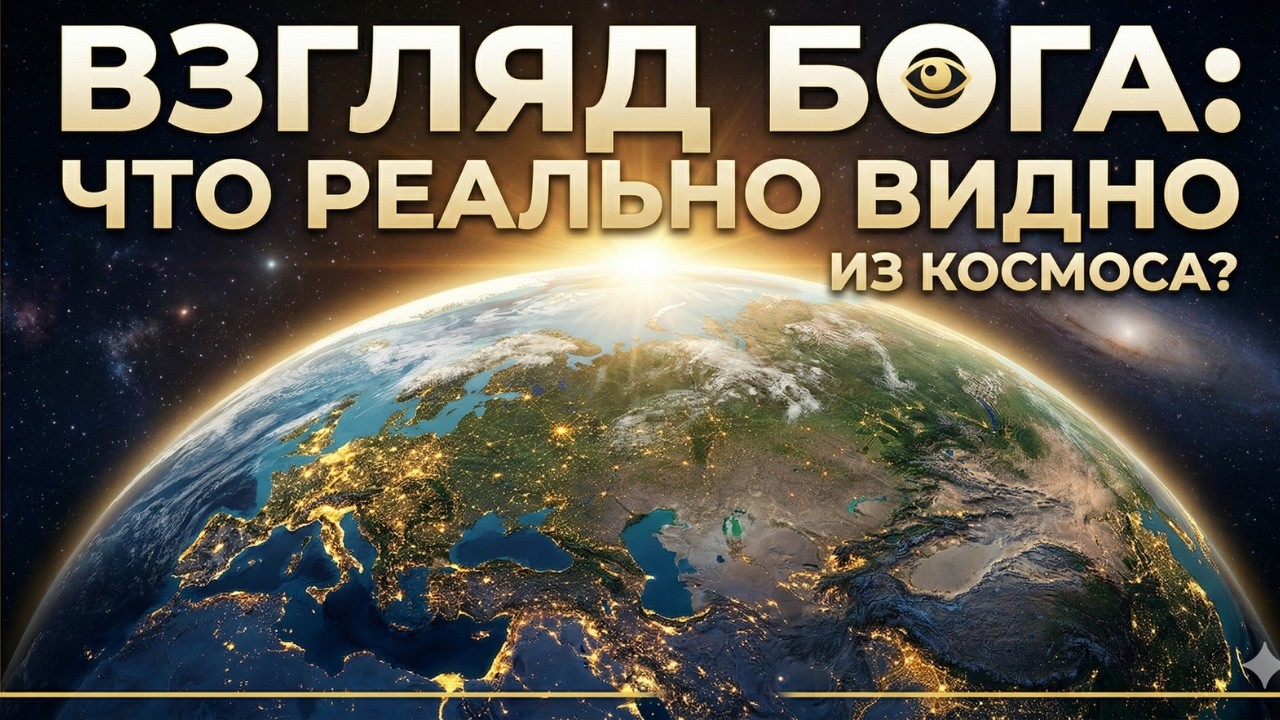 Взгляд Бога: Что на самом деле видно на Земле из космоса? 👀🌏