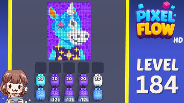 Pixel Flow Level 184 Solution Walkthrough