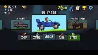 Hill Climb Racing Xmas Map | Fully Upgraded🚨 Rally Car Gameplay 🎄🚗 screenshot 5