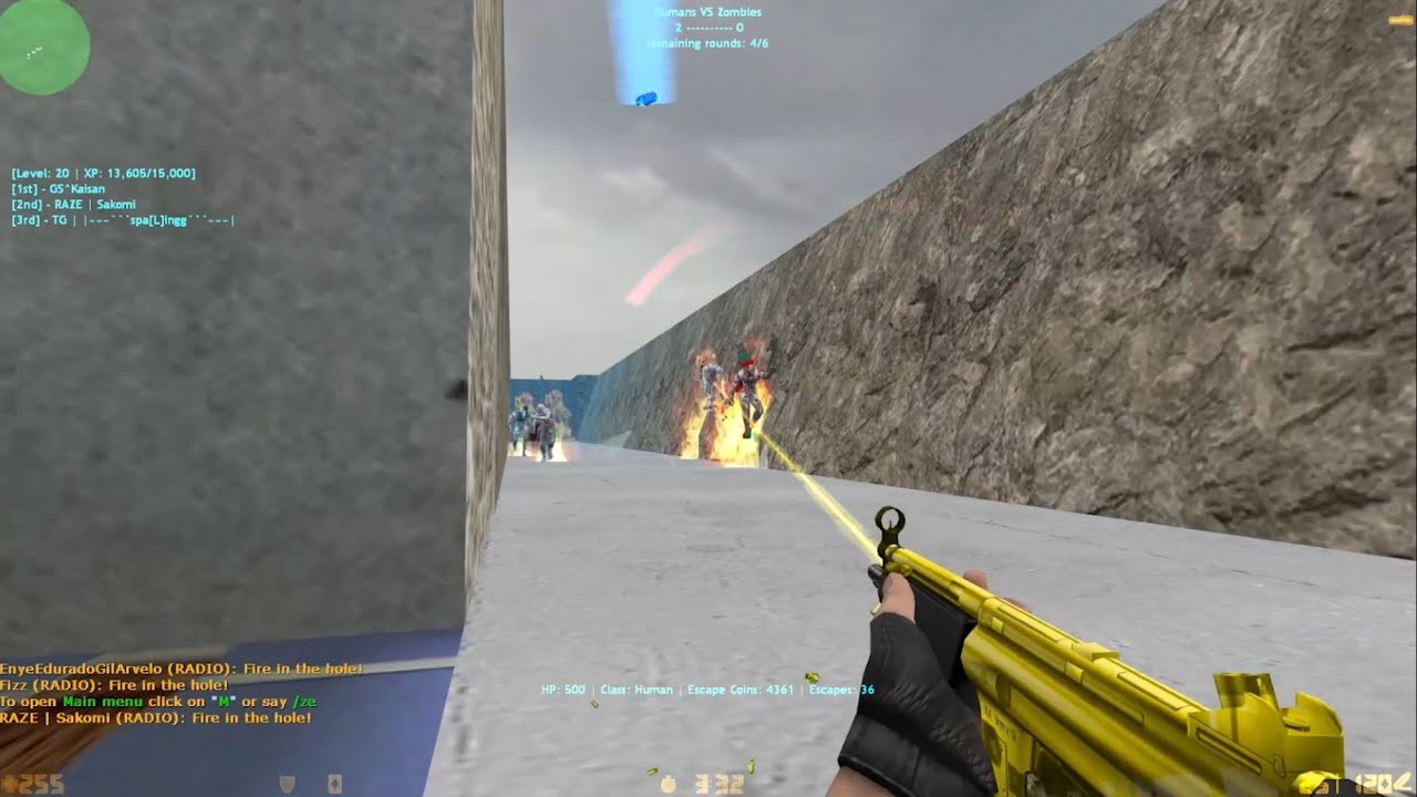 Counter - Strike 1.6 : Zombie Escape Mod on ( Techline Gaming ) -ze_abandoned_zone_b2 | U35