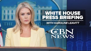 LIVE: White House Press Briefing with Karoline Leavitt | CBN News screenshot 3