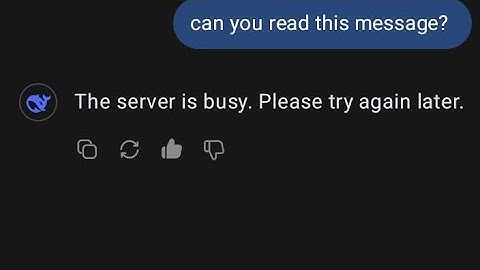 How to Fix DeepSeek “The server is busy. Please try again later” Error on Android/iOS/PC