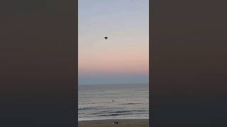 Super Hornets flying down Virginia Beach in the evening #military #aircraft #virginiabeach