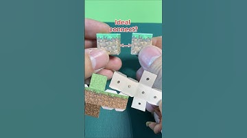 Connect block paper in Minecraft #papercraft #minecraft