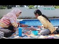 Asyik... Piknik di Tepi Kolam Renang Auto Nyebur ♥ Aqilla's Diary