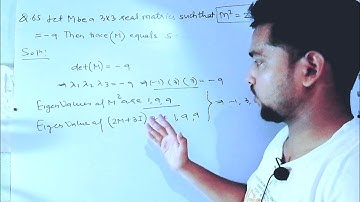 Mathematics | GATE 2021 Q.65 |  Solution | Eigen Values | Trace |  Determinants |  Linear Algebra |