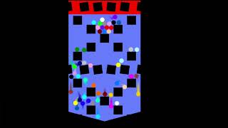 Don’t get left behind 5 lives survival marble race in Algodoo!