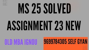ms 25 solved assignment 2022-23 in english old mba ignou