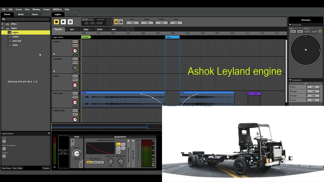 Ashok Leyland Engine Sound Making Model Ets2 | Fmod | #ets2 #ashokleyland