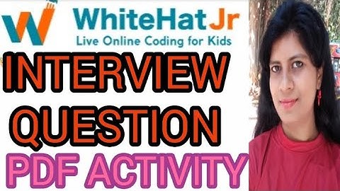 INTERVIEW QUESTION ASKED IN #WhiteHat Jr EXTRA ACTIVITY DISCUSSED FOR DEMO #javascript #lovelyspeaks